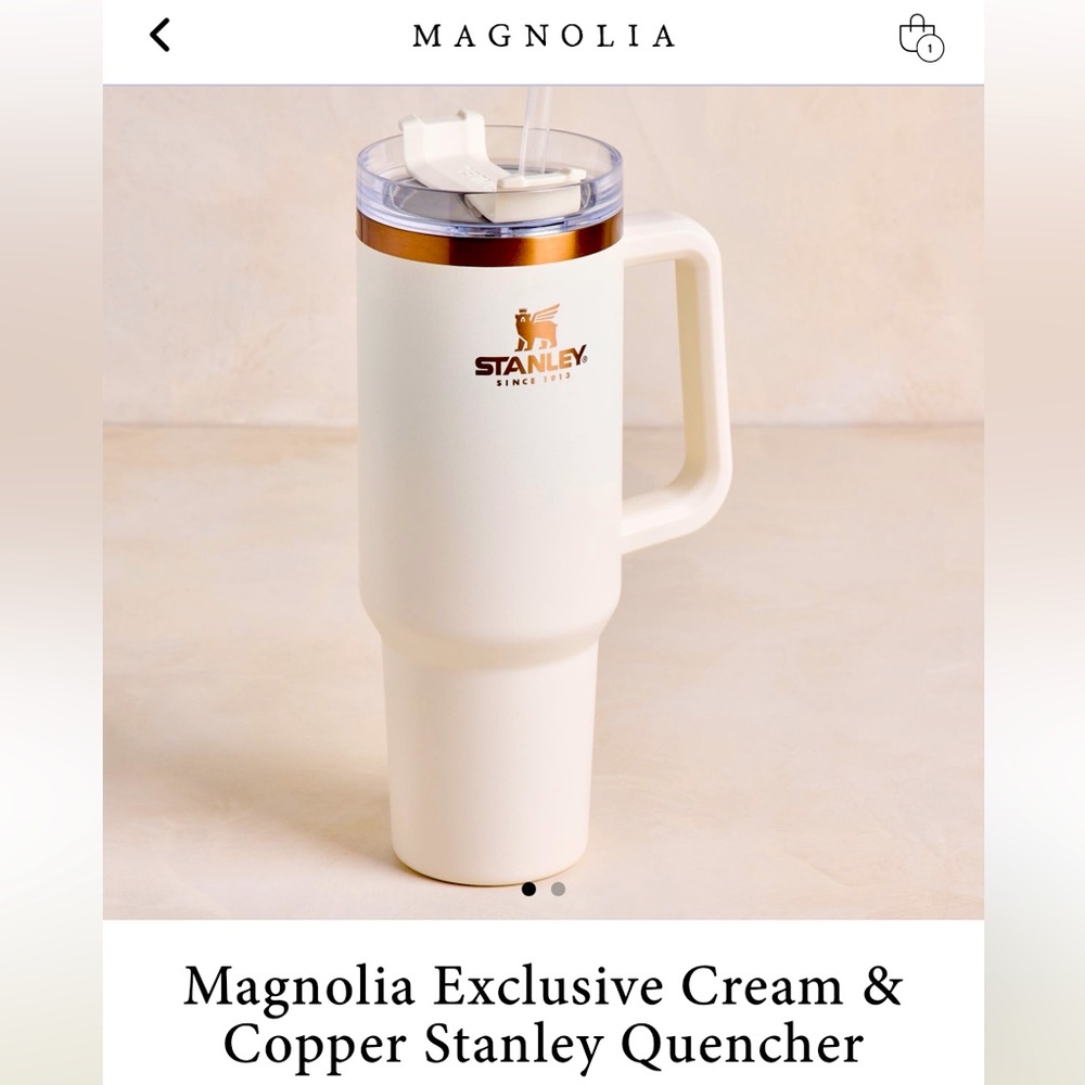 Limited edition Magnolia Stanley 40oz tumbler.